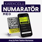 Meo Karekodlu Araç Numaratörü - Araç İçi Park Telefon Numarası