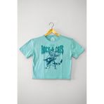 Meowtallica Rock Cat Kedi Metallica Gitar Mint Kadın Tişört Baby Tee Yeşil Crop T-shirt Mint