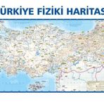 Mep Medya-Türkiye Siyasi-Türkiye Fiziki Çift Taraflı(Duvar Haritası) 50X35Cm