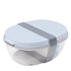 Mepal 1300 ml Açık Mavi Salad Box Ellipse Salata Kabı