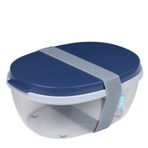 Mepal 1300 ml Koyu Mavi Salad Box Ellipse Salata Kabı