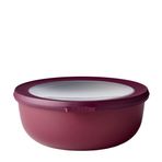 Mepal - Cirqula çok amaçlı kase yuvarlak Nordic berry – 1250 ml – Stok kutusu, buzdolabı kutusu, derin dondurucu, mikrodalga fırın tabak ve kapaklı servis kasesi olarak kullanılabilir