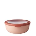 Mepal - Cirqula çok amaçlı kase yuvarlak Nordic Blush – 1250 ml – Saklama kutusu, buzdolabı kutusu, derin dondurucu, mikrodalga fırın kabı ve kapaklı servis kasesi olarak kullanılabilir