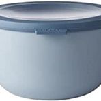 Mepal Cirqula yuvarlak çok amaçlı kase – Nordic blue – 2000 ml hacim – çıkarılabilir kapaklı – kırılmaz malzeme – sızdırmaz – derin dondurucuya uygun – bulaşık makinesinde yıkanabilir