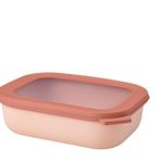 Mepal Çok amaçlı kase Cirqula dikdörtgen 1000 ml Nordic Blush – saklama kabı – saklama kutusu – istiflenebilir – bulaşık makinesinde yıkanabilir