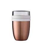 Mepal Elips gül altın beslenme kabı, 500 ml pratik termal yemek kabı, yoğurt bardağı, to go bardak – yemekleri uzun süre sıcak veya serin tutar, polipropilen, 500 + 200 ml