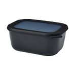 Mepal Multi Bowl Cirqula Rectangular 1500 ml Siyah Saklama Kabı
