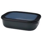 Mepal Multi Bowl Cirqula Rectangular 2000 ml Siyah Saklama Kabı
