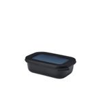 Mepal multi bowl cirqula rectangular saklama kabı 500 ml-nordic black