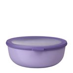 Mepal - Multi Bowl Cirqula Round - Kapaklı Saklama Kabı - Buzdolabı için Hava Geçirmez Saklama Kutusu Olarak Uygundur, Mikrodalga Fırın ve Saklama Kabı Olarak - 2250 ml - Nordic Lilac
