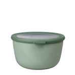 Mepal - Multi Bowl Cirqula Round - Kapaklı Saklama Kabı - Buzdolabı için hava geçirmez saklama kutusu ve mikrodalga fırın kabı olarak uygundur - 2000 ml - Nordic Sage
