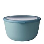 Mepal - Multi Bowl Cirqula Round - Kapaklı Saklama Kabı - Buzdolabı için hava geçirmez saklama kutusu ve mikrodalga fırın kabı olarak uygundur - 3000 ml - Nordic Green