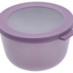 Mepal - Multi Bowl Cirqula Round - Kapaklı saklama kabı - Buzdolabı, mikrodalga fırın ve saklama kabı olarak hava geçirmez saklama kutusu olarak uygundur - 1000 ml - Nordic Lilac