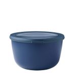 Mepal - Multi Bowl Cirqula Round - Kapaklı saklama kabı - Buzdolabı, mikrodalga fırın ve saklama kabı olarak hava geçirmez saklama kutusu olarak uygundur - 2000 ml - Nordic Denim