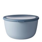 Mepal - Multi Bowl Cirqula Round - Kapaklı saklama kabı - Buzdolabı, mikrodalga fırın ve saklama kabı olarak hava geçirmez saklama kutusu olarak uygundur - 3000 ml - Nordic Blue