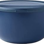 Mepal - Multi Bowl Cirqula Round - Kapaklı saklama kabı - Buzdolabı, mikrodalga fırın ve saklama kabı olarak hava geçirmez saklama kutusu olarak uygundur - 3000 ml - Nordic Denim