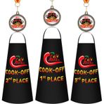 Mepase 6 Adet Chili Cook off Ödüller Mutfak Pişirme Biber Önlüğü 1. 2. 3. Ödül Seti Kadın Erkek Arkadaşlar için 3 Madalya Aile Süslemeleri Hediyeler, Klasik renkler, Tek Beden