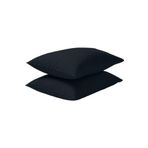 MER-TİM 2'li 50x70 Ranforce Yastık Kılıfı (Siyah / 50 x 70)