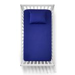 MER-TİM 70x130 Lastikli Ranforce Bebek Çarşaf Takımı - Lacivert