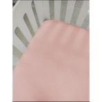 MER-TİM 70x130 Lastikli Ranforce Bebek Çarşaf Takımı - Toz Pembe