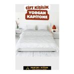 mer-tim ezberbozan ev tekstili Mer-tim Microfiber Antialerjik 350 Gr/m2 Çift Kişilik Yorgan 195 X 215 (YASTIK KILIFI HEDİYELİ)