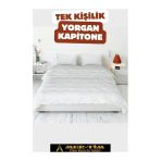 mer-tim ezberbozan ev tekstili Mer-tim Microfiber Antialerjik 350 Gr/m2 Tek Kişilik Yorgan 155 X 215 (YASTIK KILIFI HEDİYELİ)