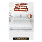mer-tim ezberbozan ev tekstili Mer-tim Microfiber Antialerjik 350 Gr/m2 Tek Kişilik Yorgan 155 X 215 (YASTIK KILIFI HEDİYELİ)