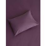 MER-TİM Tek Kişilik Pamuklu Ranforce Lastikli Nevresim Takımı 160x220 - Gül Kurusu
