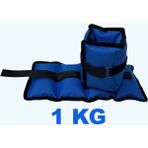 Me&ra Sport El Ayak Bilek Ağırlığı Egzersiz Seti Kum Ağırlık Torbası 1kg x 2 Adet Toplam 2 kg - Mavi