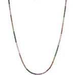Merano Design 3mm Renkli Su Yolu Kolye - Beyaz - Standart