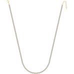 Merano Design 4mm Gold Su Yolu Kolye - Beyaz - Standart