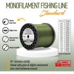 Mercan Koralle Standart 0,50 mm Yeşil Bobin Misina - 0,50 mm - 1 kg