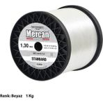 Mercan Koralle Standart 1,30 mm Beyaz Bobin Misina - 1,30 mm - 1 kg