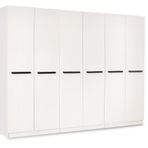 MERCAN MDF 6 Kapılı 2 Çekmeceli Gardrop Elbise Dolabı 240x53x216cm