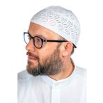 Mercan Namaz Takkesi Beyaz 12 Adet