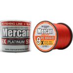 Mercan Pe Örgü Platinum 9X İp 0.18 mm - 500 mt Turuncu Misina