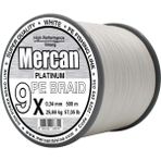 Mercan Pe Örgü Platinum 9X İp 0.34 mm - 500 mt Beyaz Misina