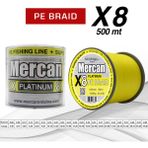 Mercan Pe Örgü Platinum X8 Sarı Ip 500M Misina - 0,30 mm - 500 m