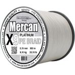 Mercan Pe Örgü Platinum X9 İp 0.15 mm - 500 mt Beyaz Misina