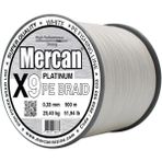 Mercan Pe Örgü Platinum X9 İp 0.33 mm - 500 mt Beyaz Misina