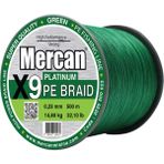 Mercan Pe Örgü Platinum X9 Yeşil Ip 500M Misina - 0,23 mm - 500 m