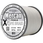 Mercan Pe Örgü Premium 4X İp 0.12 mm - 1000 mt Beyaz Misina
