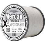 Mercan Pe Örgü Premium 4X İp 0.14 mm - 1000 mt Beyaz Misina