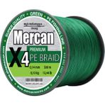 Mercan PE Örgü Premium 4X İp 0.14 mm - 500 mt Yeşil Misina