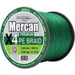 Mercan PE Örgü Premium 4X İp 0.30 mm - 1000 mt Yeşil Misina