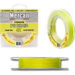 Mercan Pe Örgü Premium 4X İp 0.33 mm - 150 mt Neon Sarı Makara Misina