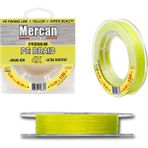 Mercan Pe Örgü Premium 4X İp 0.35 mm - 150 mt Neon Sarı Makara Misina