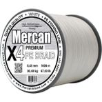 Mercan PE Örgü Premium 4X İp 0.43 mm - 1000 mt Beyaz Misina
