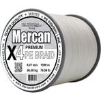 Mercan PE Örgü Premium 4X İp 0.47 mm - 1000 mt Beyaz Misina