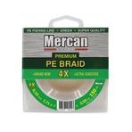 Mercan PE Örgü Premium 4X İp 0.47 mm - 150 mt Yeşil Makara Misina